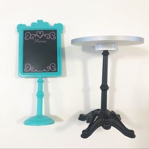 American Girl DOTY 2015 Grace Bistro Table and Menu Sign